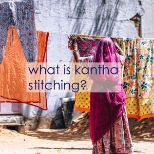 kantha stitching