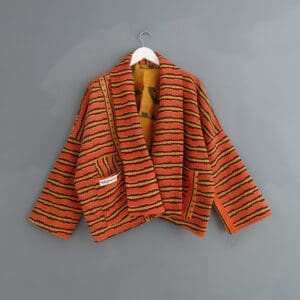 reversible kantha jacket