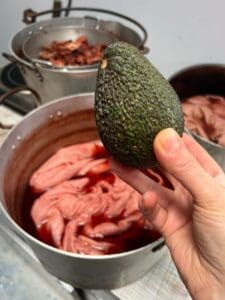 dyeing with avocado
