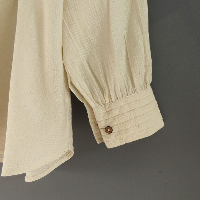 undyed cotton shirt