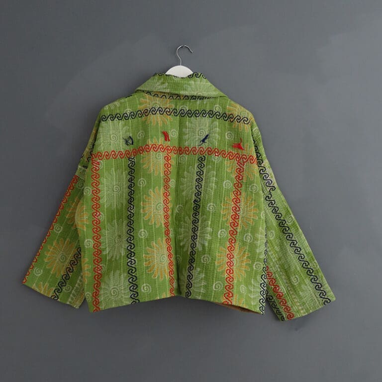 kantha stitched jacket