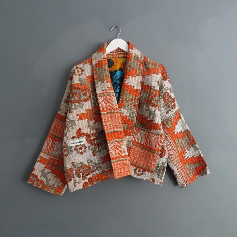 kantha stitched jacket