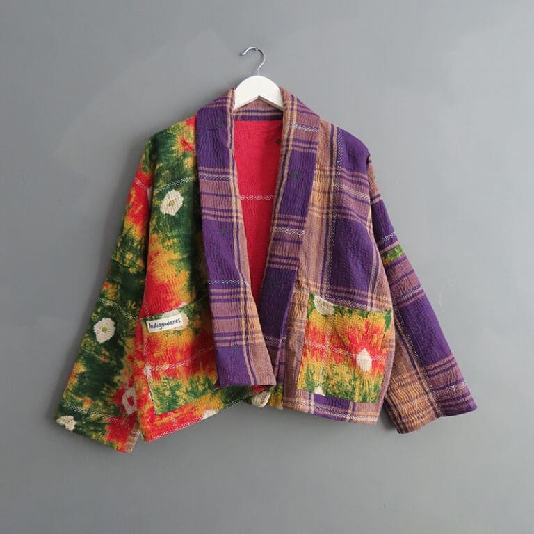 kantha fabric jacket