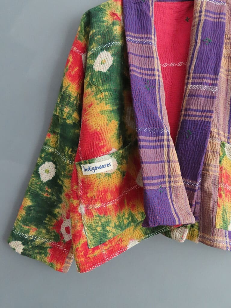 kantha fabric jacket