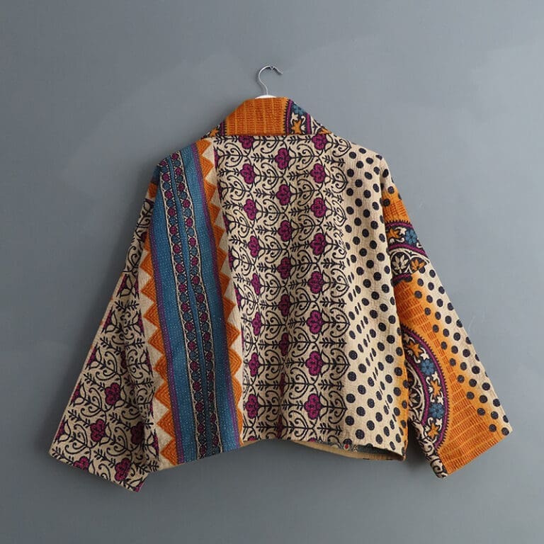 short kantha jacket